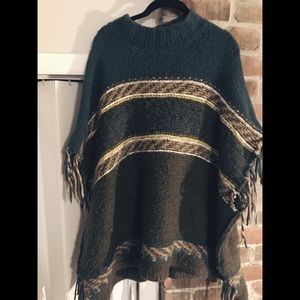 FP Knit Wool Pancho
